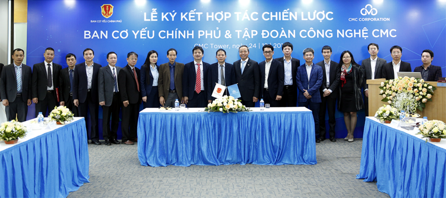 Ban Cơ yếu Chính phủ và Tập đoàn CMC ký kết thỏa thuận hợp tác chiến lược